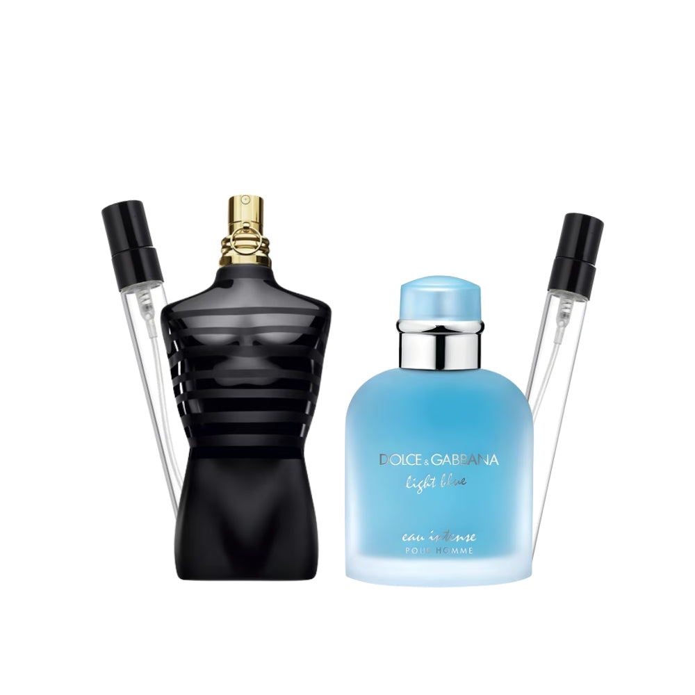 Pack le male le parfum/ light blue + decant gratuit