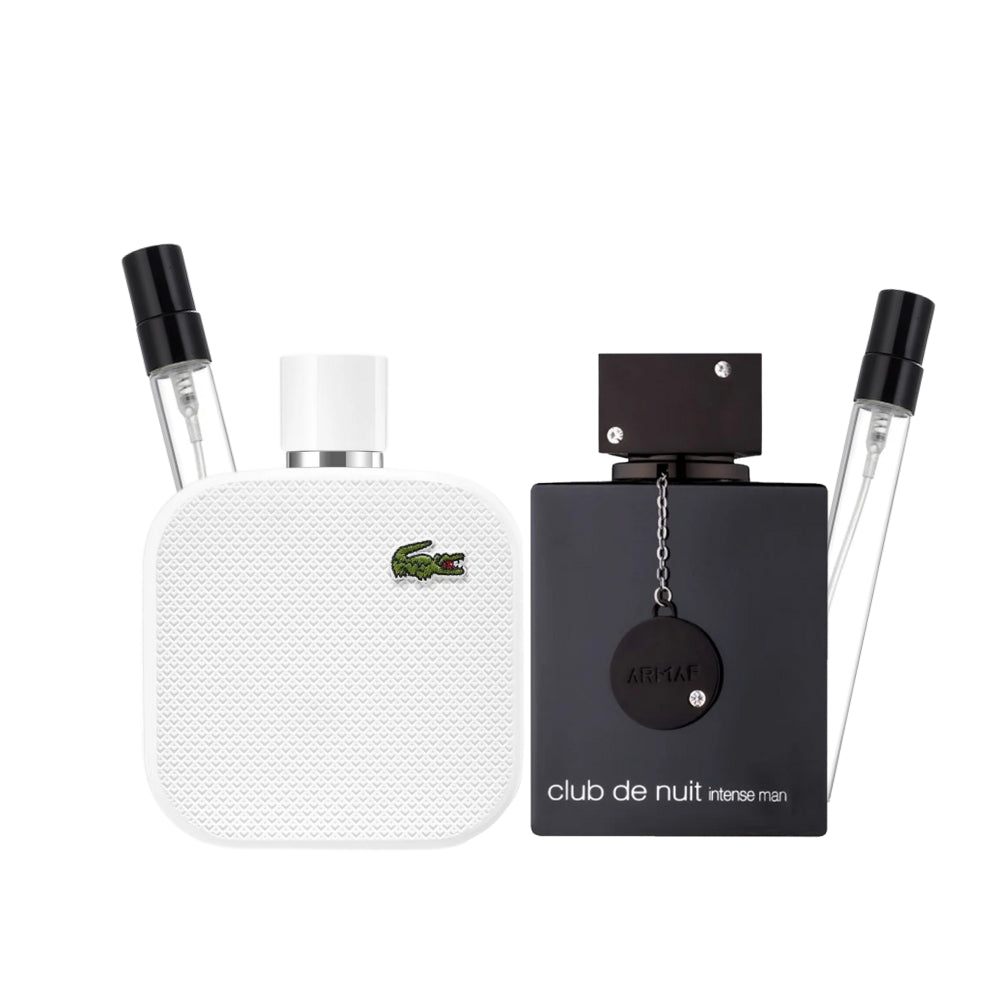 Pack lacoste blanc/club de nuit plus decant gratuit