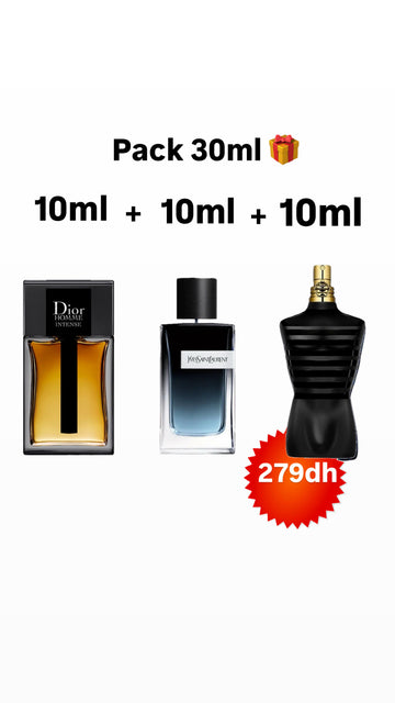 Pack y edp+ dior homme intense+ le male le parfum