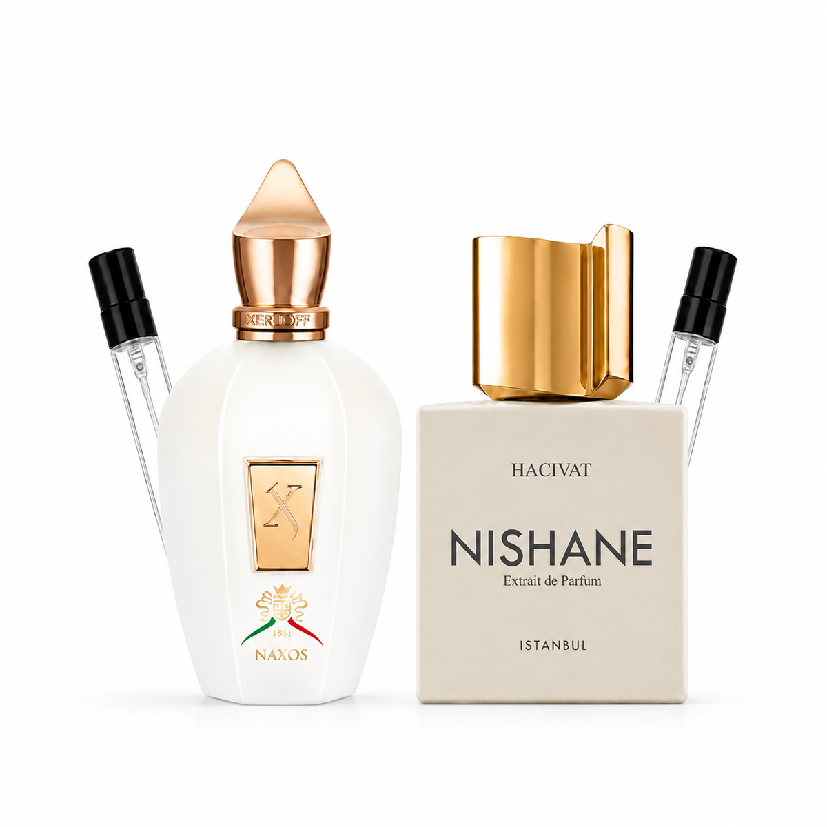 Pack Nishane Hacivat 5ml & Xerjoff Naxos 5ml
