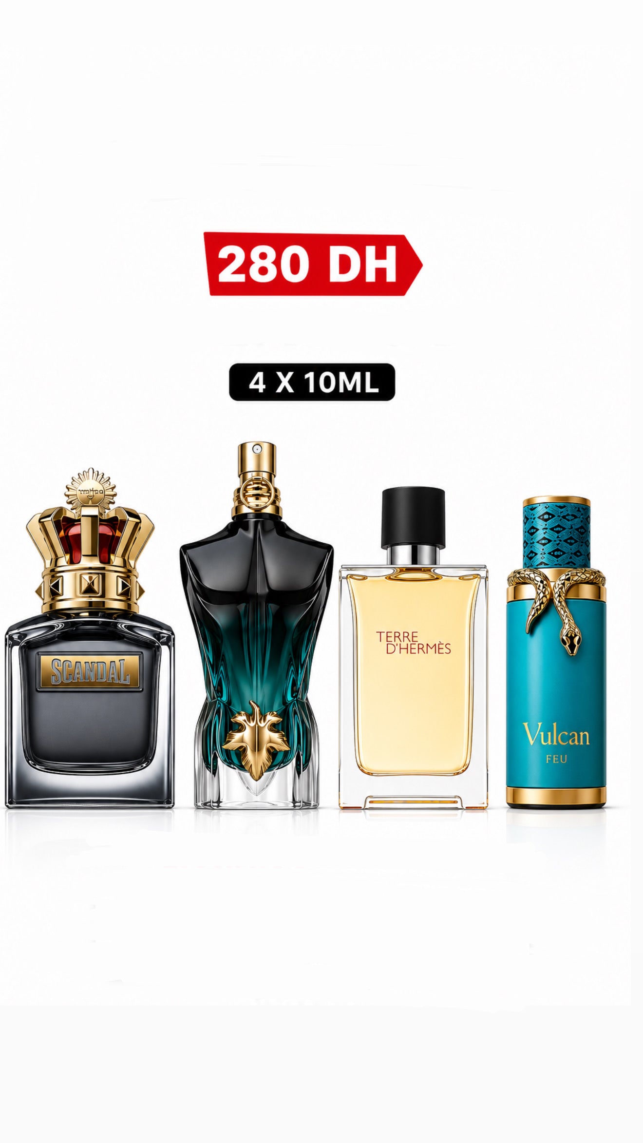 Pack scandal / le beau / terre d hermes /vulcan