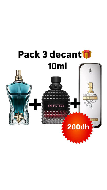 Pack le beau / valentino / 1million lucky