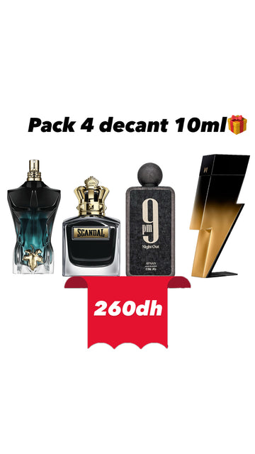 Pack le beau /9pm night out/bad boy extrem/ scandal le parfum