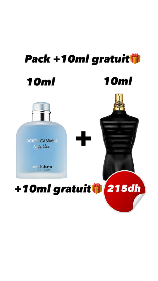 Pack le male le parfum/ light blue