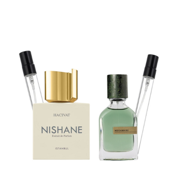 Pack Megamare Orto Parisi 10ml & nishane hacivat 10ml+ decant gratuit